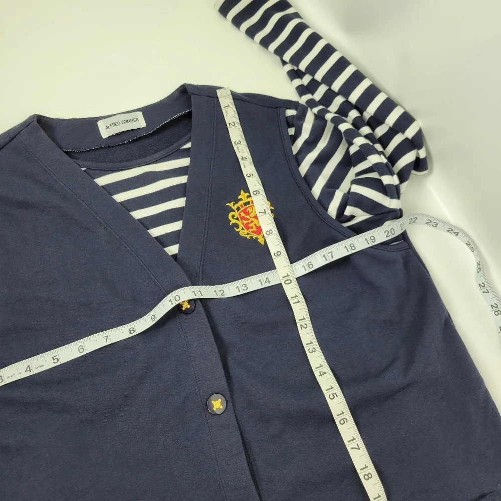 Alfred Dunner Cotton Nautical Sweater Sz Large - Picture 6 of 8